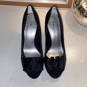 Worn once peep-toe heels!